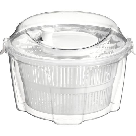 Premier Housewares Clear and White Salad Spinner (1/2)