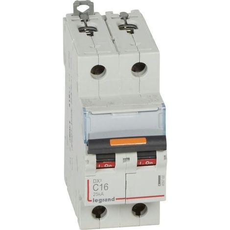 Interruttore DX3 2P 16A curva C 25kA - LEG409768