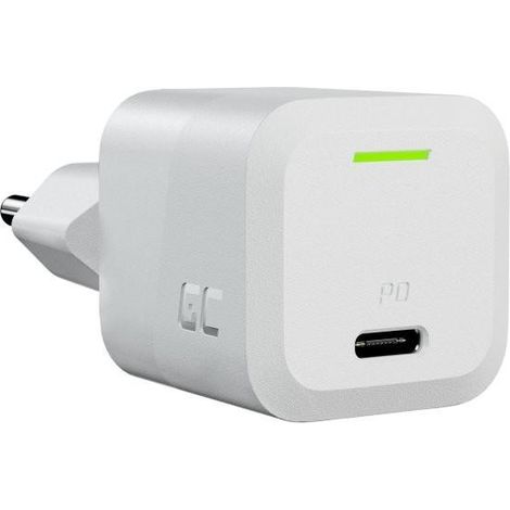 Cargador USB Green Cell PowerGaN 33 W PD 3.0 QC 3.0 1x USB-C blanco (1/5)