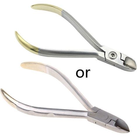 Pince coupante orthodontique droite pour fil rigide TC 13 cm. pince à ligature dentaire orthodontique (1/5)