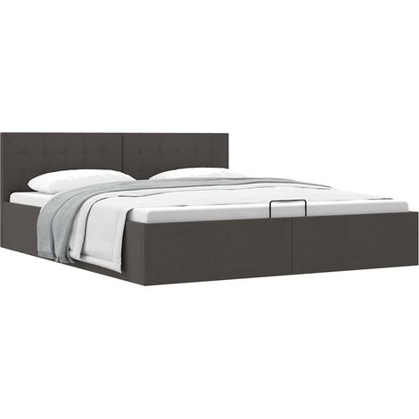 Maison Exclusive - Giroletto con Contenitore Grigio Scuro in Tessuto 180x200 cm (1/5)
