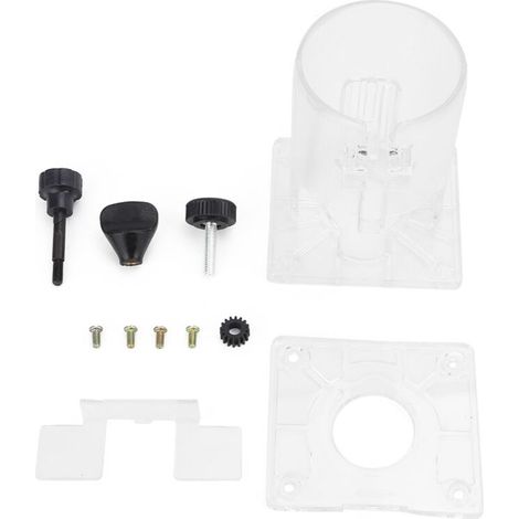 Routeur de Coupe-bois Réglable, Base en Plastique Transparent, Accessoire D'outil électrique pour un Contrôle Précis (Haofy5f1agv76pq-02) (1/5)