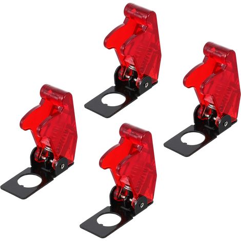 Couvercles de Rouge en Plastique et Fer Lot de 4 Collisions Commutations Accidentelles pour Interrupteurs à Bascule pour Hôtels et Hôpitaux (1/5)