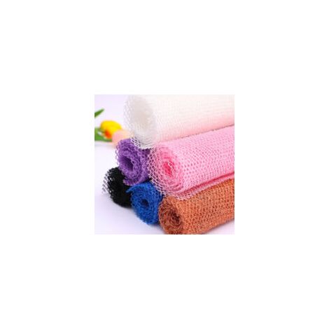 spugne africane a rete, rete esfoliante africana, spugna da bagno a rete lunga, scrub corpo per una pelle più liscia (colori assortiti, 65 x 20 cm) - Crezuo