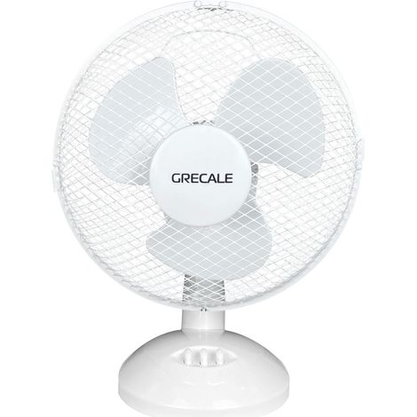 Ventilatore Da Tavolo Casa Ufficio Scrivania 2 Velocità Potente Oscillante Silenzioso Tre Pale Inclinazione Regolabile