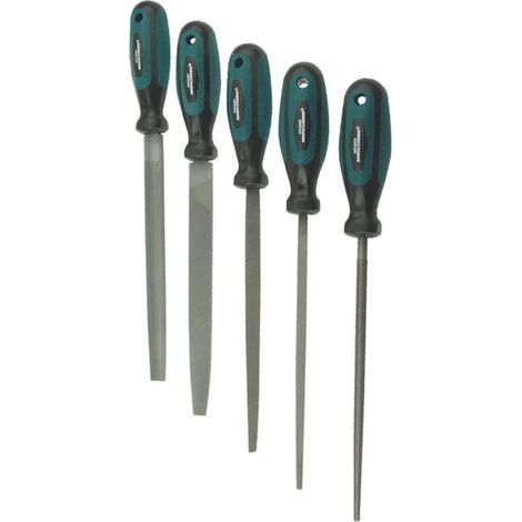 Brüder Mannesmann Set 5 Lime da Ferro da Mazzo 200 mm 61006 (1/2)