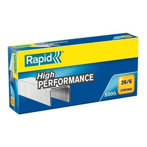Boîte de 5 000 agrafes RAPID 26/6 strong