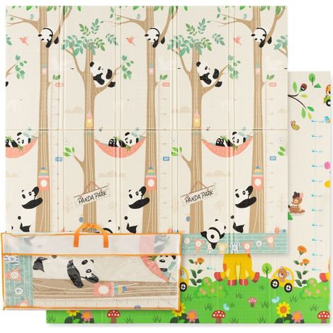 Tappetino da gioco pieghevole per bambini - Reversibile, XPE, 200x180 cm