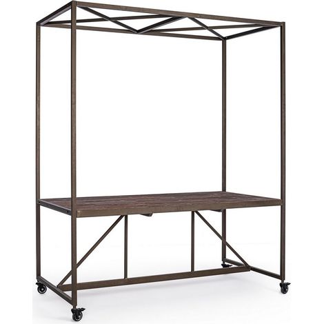 Tavolo industriale espositore con tetto 180x220h cm (1/5)