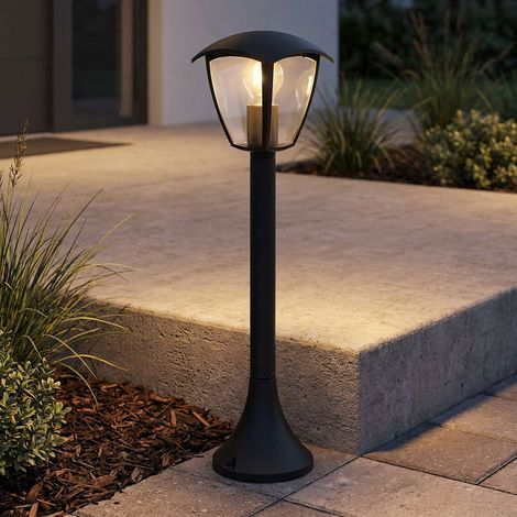 LED Außenleuchte Stehleuchte Bodenlampe Gartenleuchte Schwarz Aluminium H 60 cm (1/5)