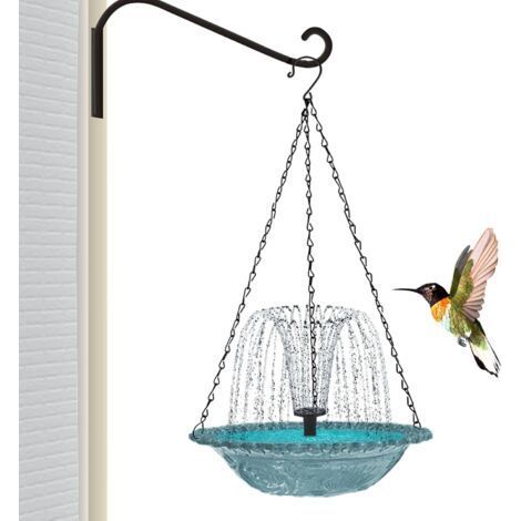 Fontaine pour Bassin d'oiseaux Pompe De Bassin Solaire - Décorations Extérieures Suspendues pour Oiseaux Nature Paysage Cour Balcon Arrière-Cour (1/5)