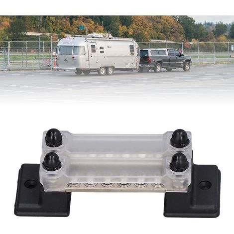 48V 150A 12-Kanal Omnibus-Sammelschienen-Klemmenblock, zweireihig mit Abdeckung, + OT-Klemmenblock geeignet für Fahrzeuge, Boote, Anhänger und Wohnmobile (ZH-1702B1) (Lieferung in integrierter Luftpol (1/5)