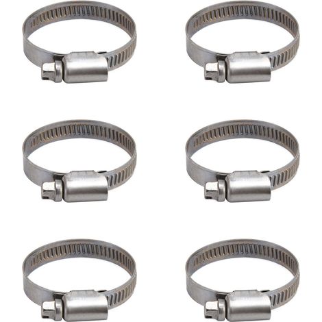 30 colliers de serrage, conception allemande, réglables, en acier inoxydable 304, pour conduites de carburant, diamètres de 21 à 44 pouces. (1/5)