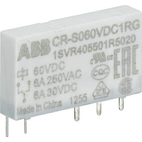 Mini Relais 12VDC 1rt 12V 250mA Contact OR 1SVR405501R2020 ABB S486449