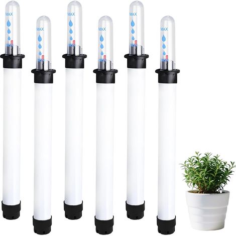 6 indicadores de agua para plantas, higrómetro, comprobador de humedad, indicador de agua hidropónico, indicador preciso de nivel de riego para plantas de interior, jardineras e invernaderos. (1/5)