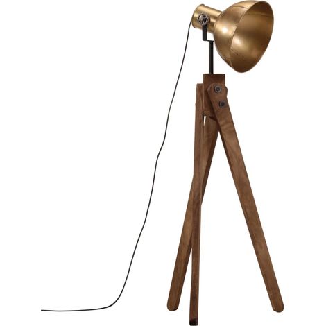 Lampadaire 25 W laiton antique 45x45x120 cm E27 (1/5)