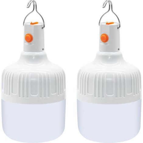 LED-Campinglampen – 2er-Pack – USB-aufladbar – 500 Lumen – 3 Modi (1/5)