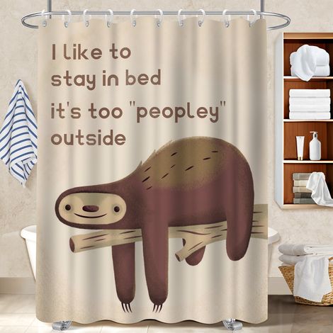 Rideau de douche imperméable en polyester 180x180 montage sans perçage bâche de douche pour salon de coiffure (1/5)