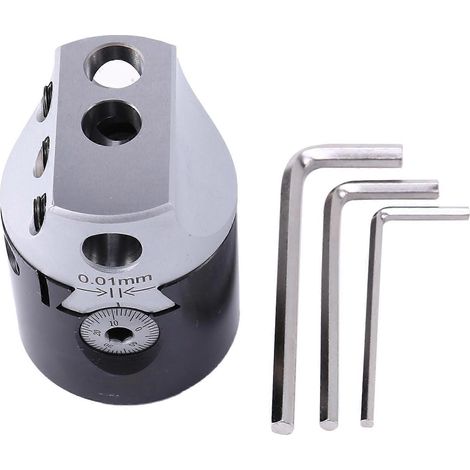 Porte-barre d'alésage de 50 mm (2 pouces) de type F1pour tourqueue de 12 mmargent. (1/5)