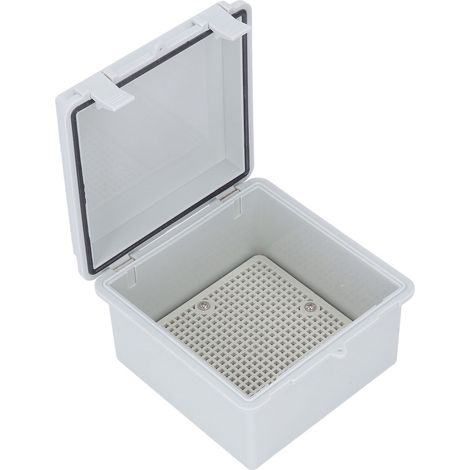 Boîte de dérivation étanche IP67 avec couvercle à charnière, ABS gris pour projets électriques extérieurs (1/5)