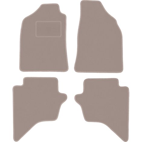 Beige Velours-Fußmatten für: Mazda BT-50 Pickup (2007-2012)