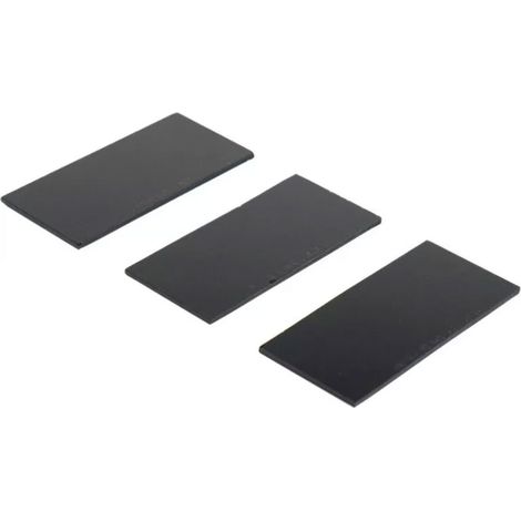 Lot de 3 Verres de Soudure Noirs 50x105mm Teinte DIN 11 Verres de Rechange pour Masque de Soudage Protection Anti-Éblouissement