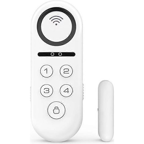 Alarme de porte et fenêtre intelligente Tuya, capteur magnétique, télécommande sonore et lumineuse, désactivation par mot de passe, Tuya Smart Home (1/5)