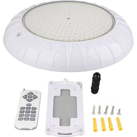 Projecteur LED sous-marin Toivize RGB 18W 12V IP68 mural étanche télécommande 220mm pour piscine bassin (1/5)
