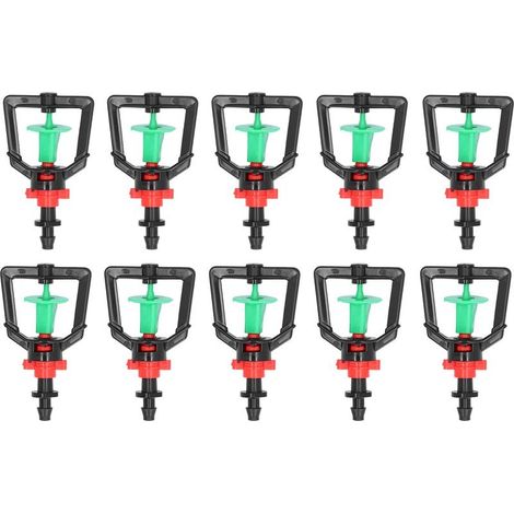 Micro-nozzle rotating to 360 °, sprayer of watering to nozzle of atomization to hook reversed automatic in, suitable for the irrigation of garden, system of irrigation agricultural 10PCS (1/5)