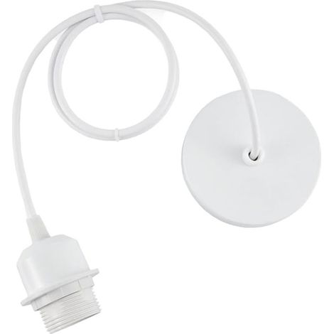 Pendelleuchtenfassung – E27 – 100 cm verstellbares Textilkabel – Lampenschirmkompatibel – 60 W (1/5)