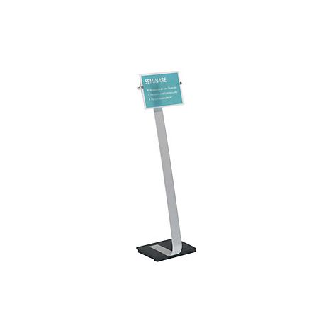 Soporte de pie CRYSTAL SIGN  para formato DIN A4  aluminio