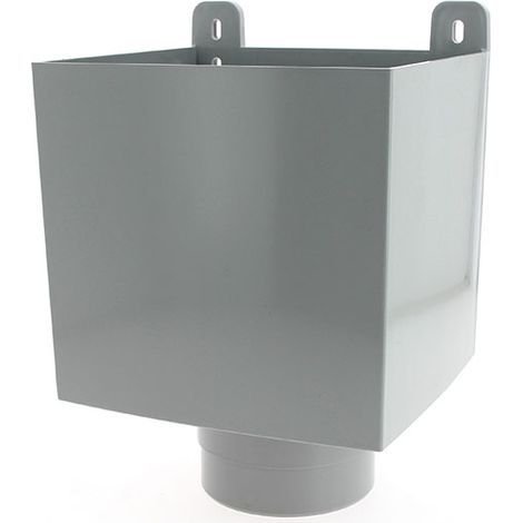 Nicoll – Boîte à eau tube e.p. Ø100 gris – Raccord pour gouttière en PVC rigide – Sortie mâle Ø100 mm pour descentes d'eaux pluviales