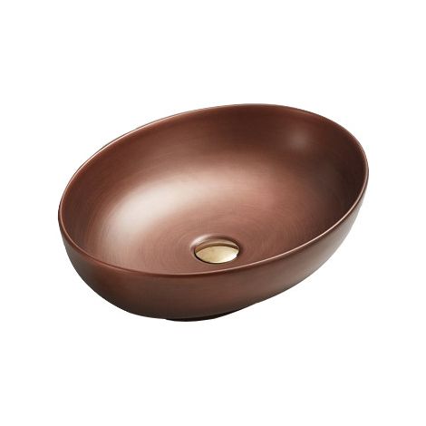 Mexen Iko lavabo de comptoir 52 x 39 cm, Cuivre - 22245251 (1/2)