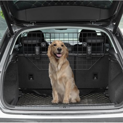 Griglia divisoria per cane da bagagliaio regolabile 90-120 cm in metallo nero HAVRYA (1/5)