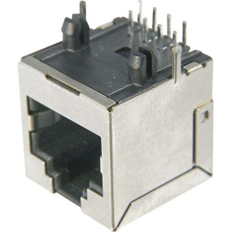 Fiche modulaire femelle, RJ45, CAT 6 ASSMANN WSW AMJ-188-00101-CAT6 RJ45 embase femelle horizontale RJ45 - structure normale Pôle: 8 argent 1 pc(s) D19312 (1/3)