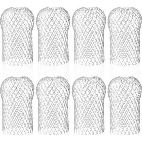 Ersandy 8x Aluminum Gutter Filters，Metal Gutter Guards for Eaves，8.8x14.5cm (1/4)