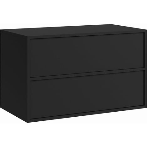 Mobile lavabo Mali 80 cm x 46 cm – Nero opaco – Mobili da bagno (1/5)
