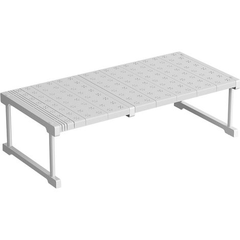 Extensible Séparateur Étagère pour Armoire, Étagère Penderie Extensible,pour Chambre, Salle de Bain, Cuisine (1/4)