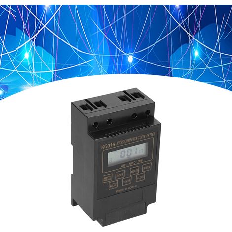 KG316T Interruptor temporizador programable de 10 A y 110 V, controlador automático para iluminación exterior y dispositivos eléctricos. (1/5)