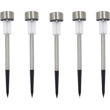 5er Set Solar LED Gartenleuchten zum Bepflanzen