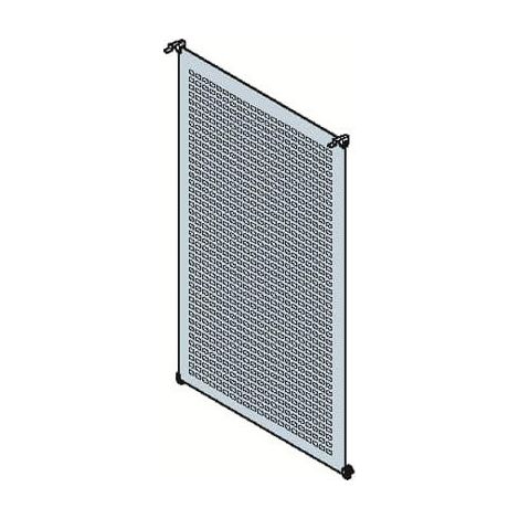 Plaque de fond métallique perforée 600X500mm pour Coffret 4X24M Gemini Taille 4 ABB 150278 (1/4)