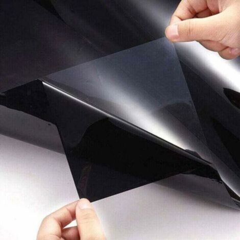 Film Teinte Pour Vitres - PET - VLT 15 % - Voiture Maison Bureau Camping-Car Bateau - 300 x 50 cm (1/4)
