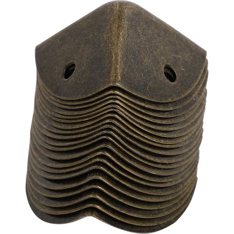 Lot de 20 protections d'angle rétro en alliage pour meubles, avec vis (1/5)