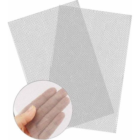 Lot de 2 treillis métalliques en acier inoxydable 304 20 mailles pour grille d'aération en métal anti-rongeurs (210 x 300 mm) (1/4)