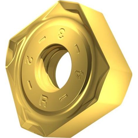 Fräswendeschneidplatte ISO SNMX 170508SR-R:M8330 D.5,7mm PVD beschichtet Gold