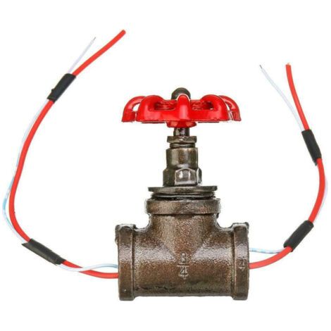 Pair Lntyq Vintage 3/4in Interrupteur de lumière rotative de la soupape d'arrêt Interrupteur de la lampe de la vanne Interrupteur de la lampe d'arrêt avec fil électrique pour lampes Steampunk Lampes d