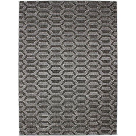 STRUCTURA - Tapis vintage en relief gris 133x190 (1/5)