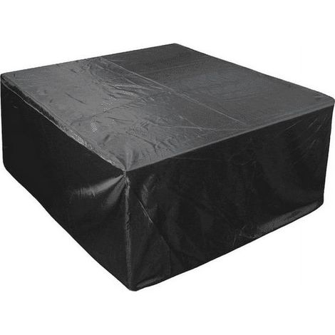 Housse de table de jardin résistante à l'eau, protection extérieure pour meuble de terrasse, grand cache en rotin imperméable, bâche robuste pour table de patio, anti-UV et intempéries.