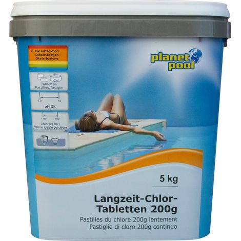 Planet Pool - Langzeit-Chlor-Tabletten 200 g, 5 kg (1/4)