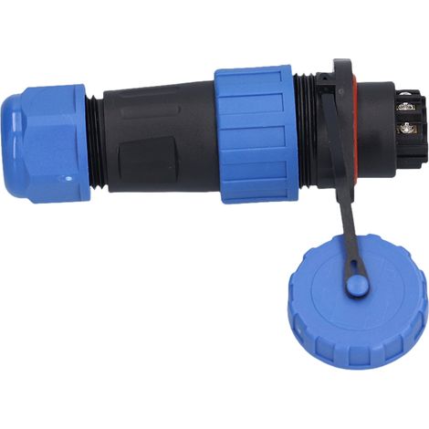 Connecteur d'alimentation étanche à bride LP20 pour l'aviation, fiche mâle, prise femelle, 250 V, 6 broches (1/5)